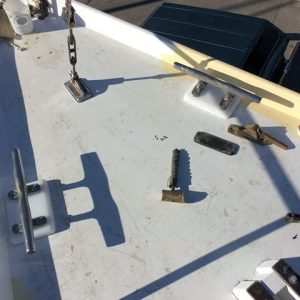 installing deck hardware - Deck cleat Installation